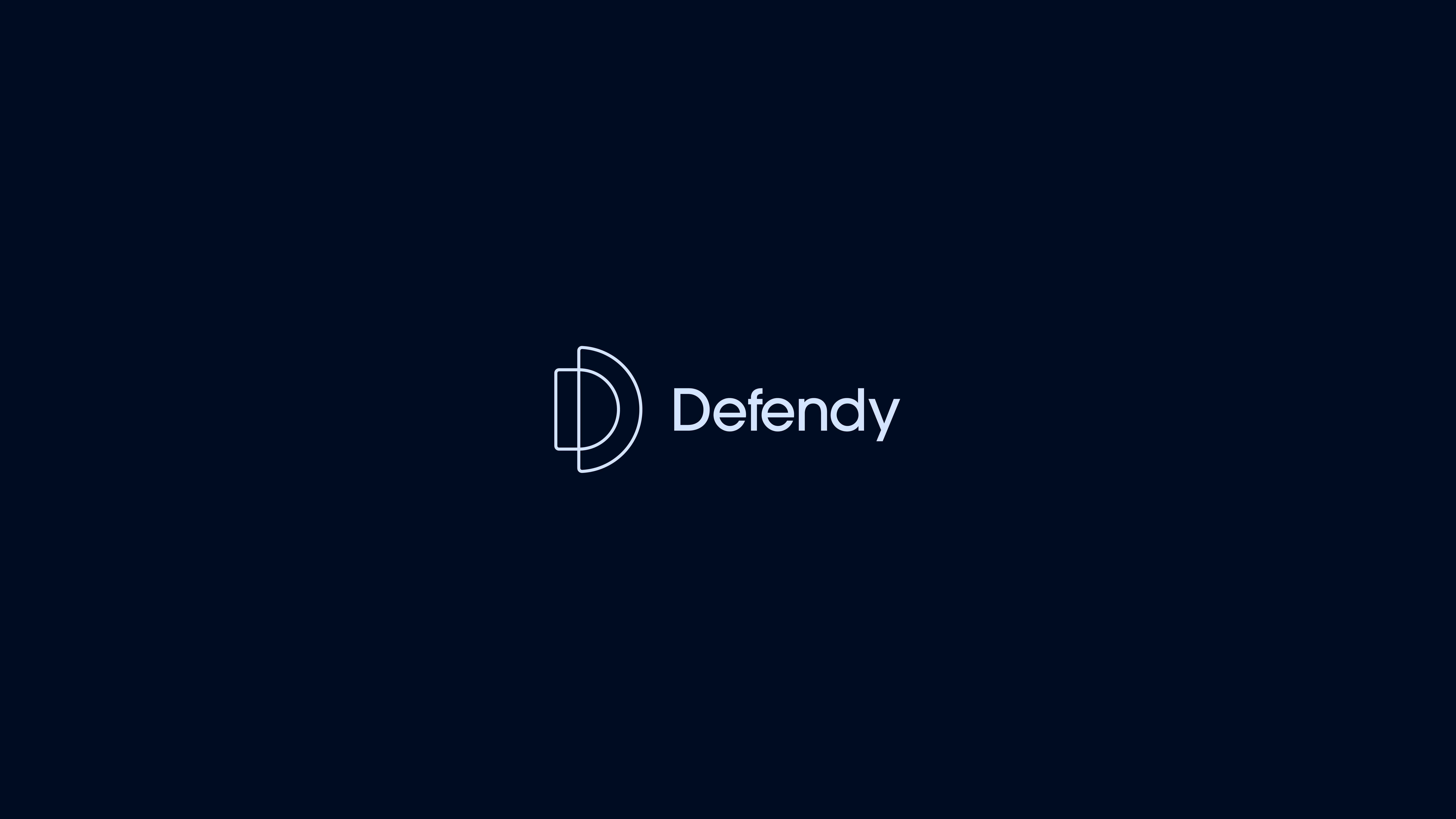 Versão outline do logo da Defendy